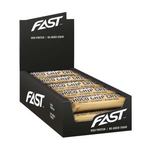 15 X Fast Rox Protein Bar 55 G Stracciatella Choco Chip Crisp