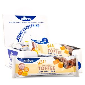 Allevo One Meal Bar, Toffee, 20-pack