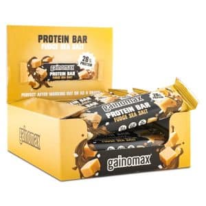 Gainomax Protein Bar, Fudge Seasalt, 15-pack