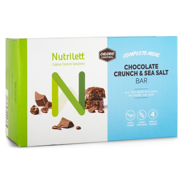 Nutrilett Smart Meal Bar 4-pack, Chocolate crunch & Seasalt, 4-pack