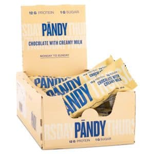 Pändy Protein Bar, Chocolate with Creamy Milk, 18-pack