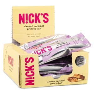 Nicks Protein Bar , Almond caramel , 12-pack