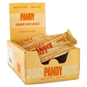 Pändy Protein Bar, Caramel & Sea Salt, 18-pack